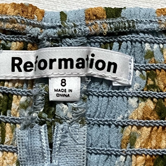 Reformation Blue Floral Blouse - Picture 4 of 16